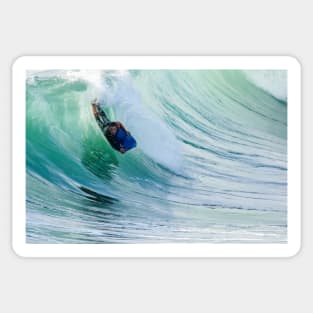 Bodyboarder in action Sticker